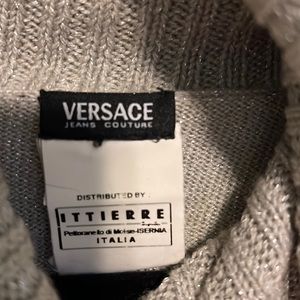 Silver !!!!Versace turtle neck dress!!!!!’💕